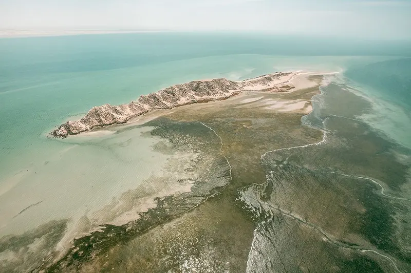 Dragon Island kitesurfing spot in Dakhla