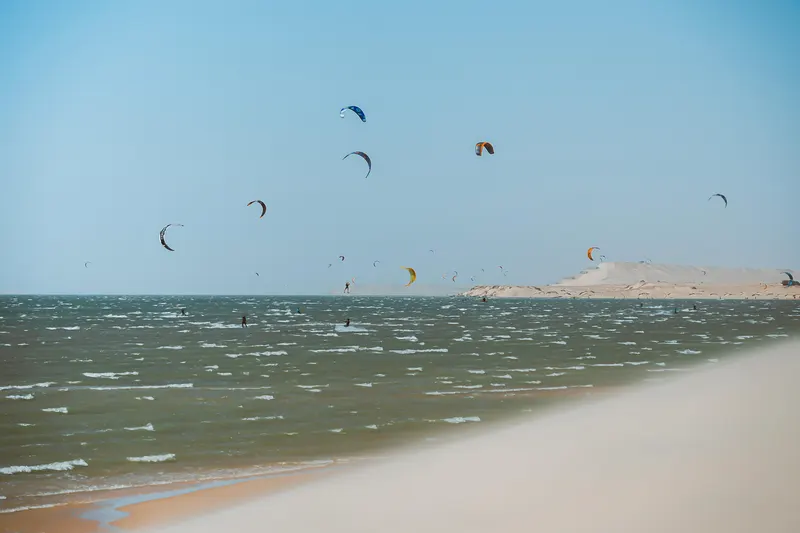 The Point kitesurfing spot in Dakhla